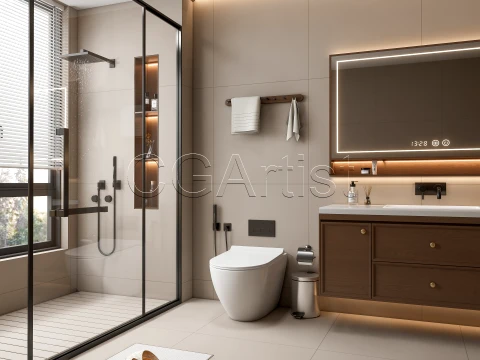 Modern bathroom 109 3D Model