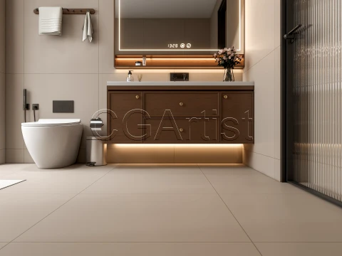 Modern bathroom 109 3D Model
