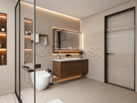 Modern bathroom 109 3D Model