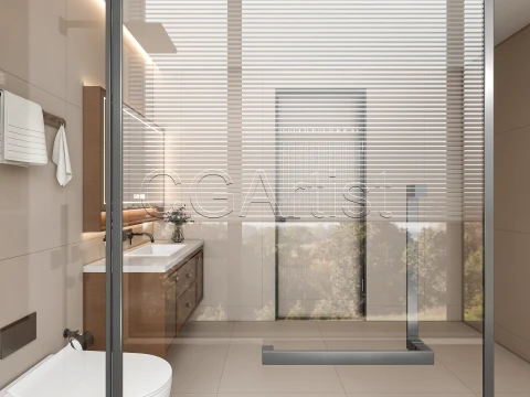 Modern bathroom 109 3D Model