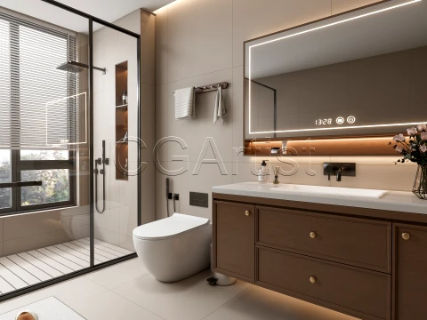 Modern bathroom 109 3D Model