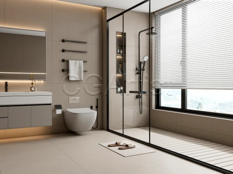 Modern bathroom 110 3D Model