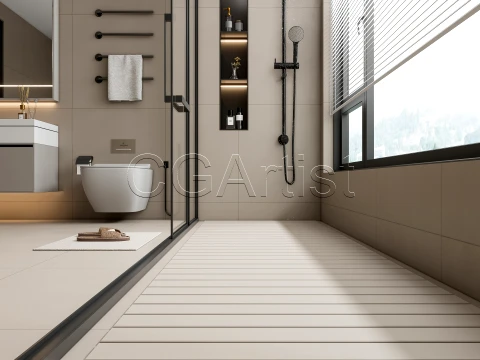 Modern bathroom 110 3D Model