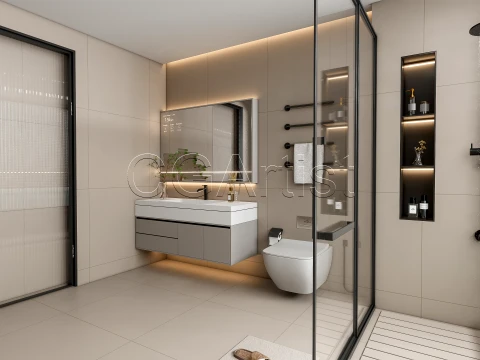 Modern bathroom 110 3D Model