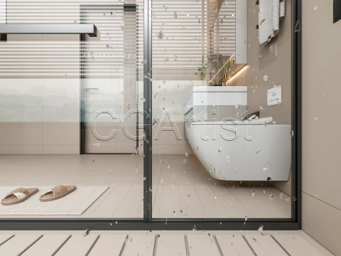 Modern bathroom 110 3D Model