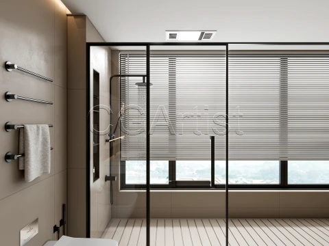 Modern bathroom 110 3D Model