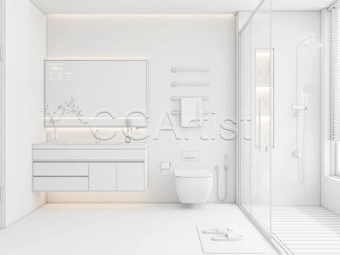 Modern bathroom 110 3D Model