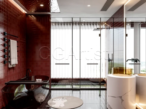 Modern bathroom 111 3D Model