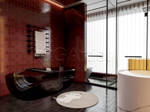 Modern bathroom 111 3D Model