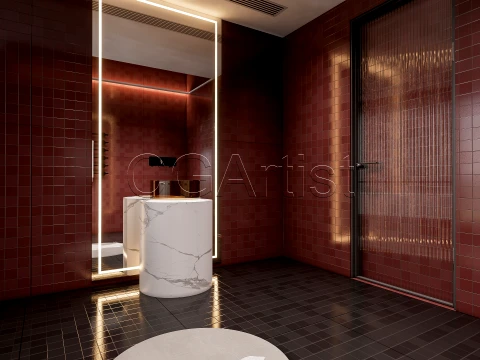 Modern bathroom 111 3D Model