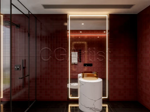 Modern bathroom 111 3D Model