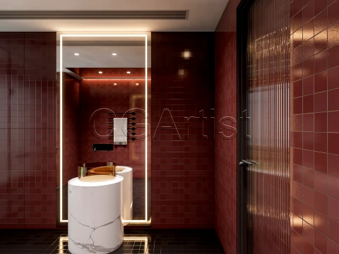Modern bathroom 111 3D Model