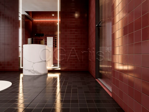 Modern bathroom 111 3D Model