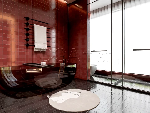 Modern bathroom 111 3D Model