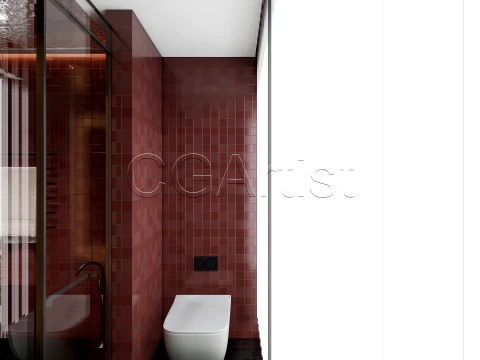 Modern bathroom 111 3D Model