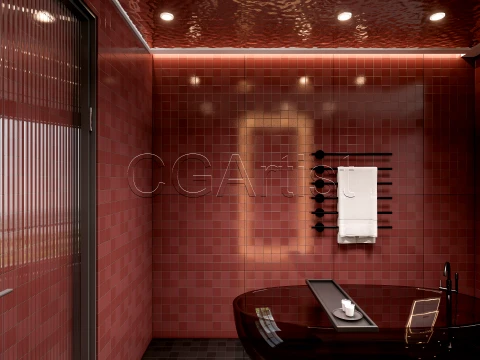 Modern bathroom 111 3D Model