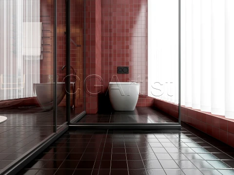 Modern bathroom 111 3D Model