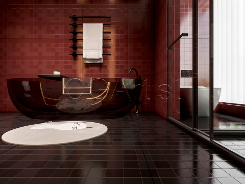Modern bathroom 111 3D Model