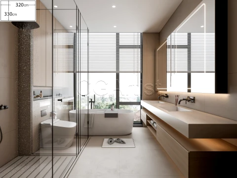 Modern bathroom 112 3D Model