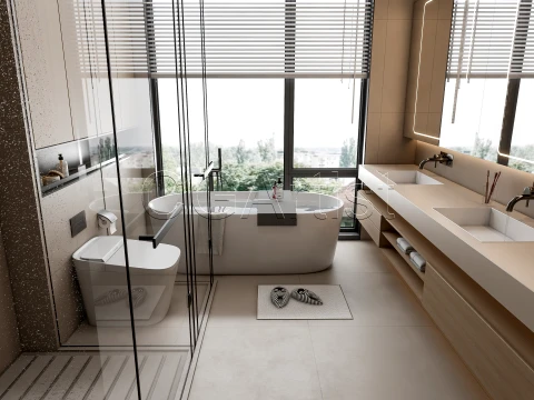 Modern bathroom 112 3D Model