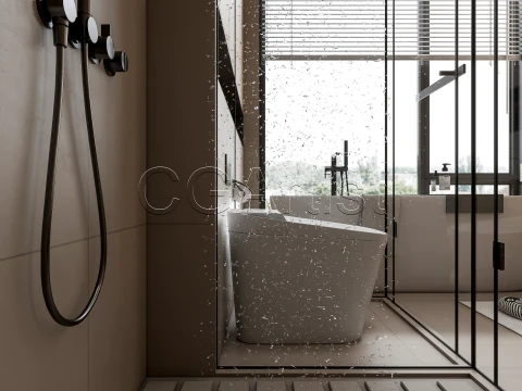 Modern bathroom 112 3D Model