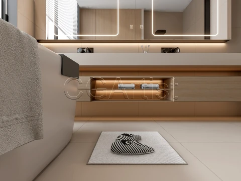 Modern bathroom 112 3D Model