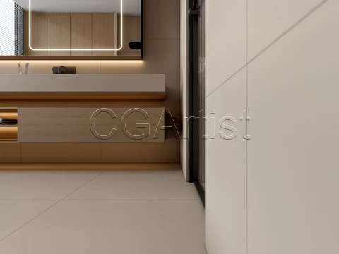 Modern bathroom 112 3D Model