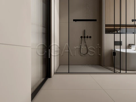 Modern bathroom 112 3D Model