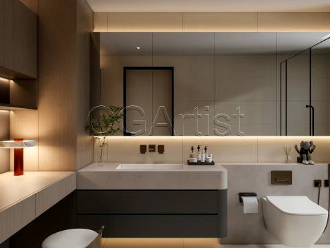 Modern bathroom 113 3D Model