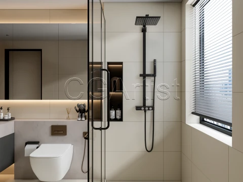 Modern bathroom 113 3D Model