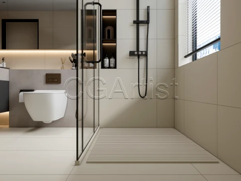 Modern bathroom 113 3D Model