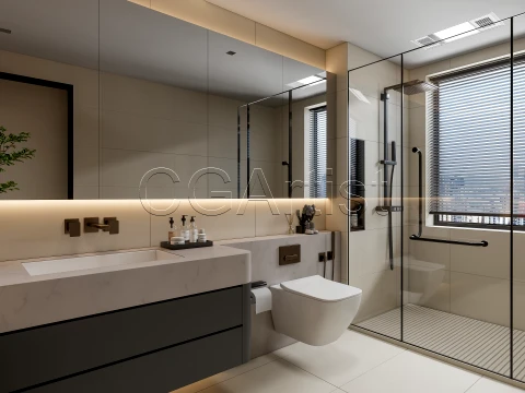 Modern bathroom 113 3D Model