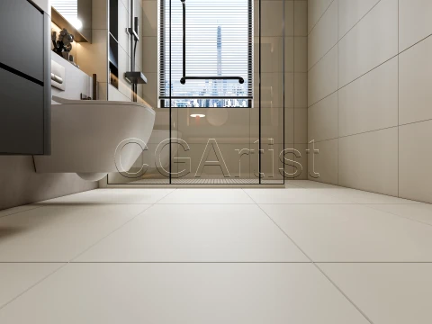 Modern bathroom 113 3D Model