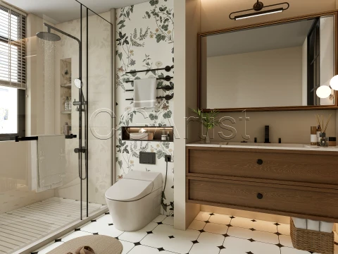 Modern bathroom 114 3D Model