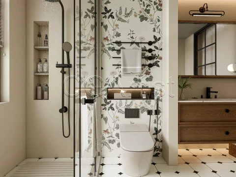 Modern bathroom 114 3D Model