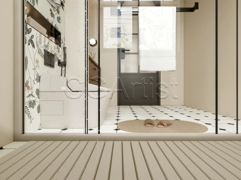 Modern bathroom 114 3D Model