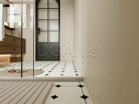 Modern bathroom 114 3D Model