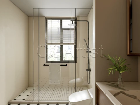 Modern bathroom 114 3D Model