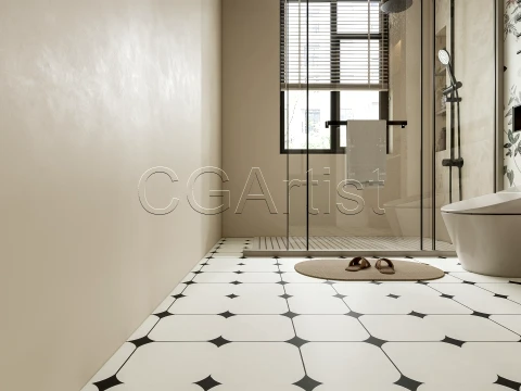 Modern bathroom 114 3D Model