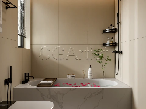 Modern bathroom 115 3D Model