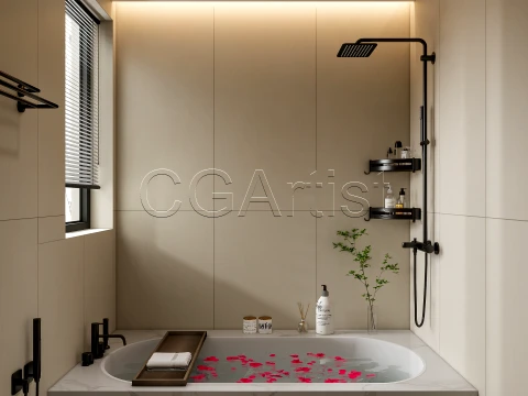 Modern bathroom 115 3D Model