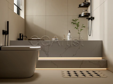Modern bathroom 115 3D Model