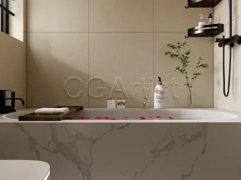 Modern bathroom 115 3D Model