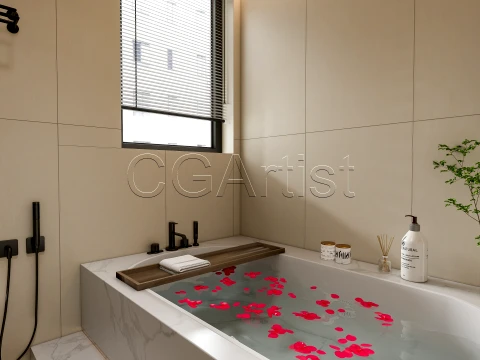 Modern bathroom 115 3D Model