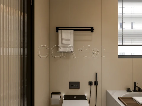 Modern bathroom 115 3D Model