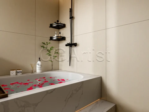 Modern bathroom 115 3D Model