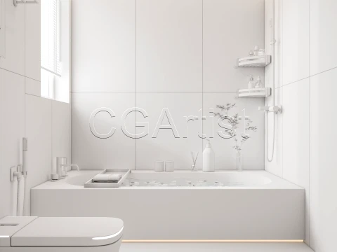 Modern bathroom 115 3D Model