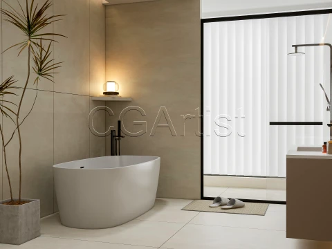Modern bathroom 116 3D Model