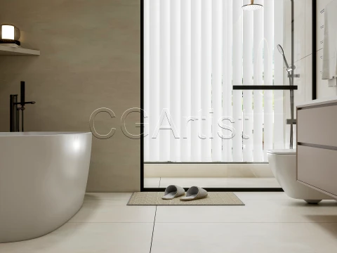 Modern bathroom 116 3D Model