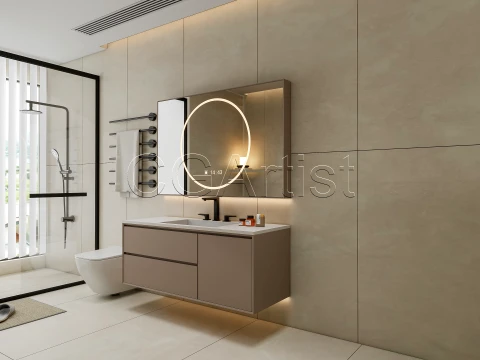 Modern bathroom 116 3D Model